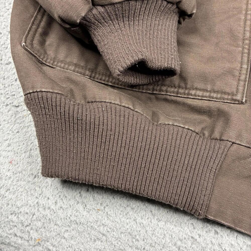 Big Smith Jacket Men’s 3XL Brown Duck Canvas Hooded Work Coat Heavy Lined - Picture 4 of 15